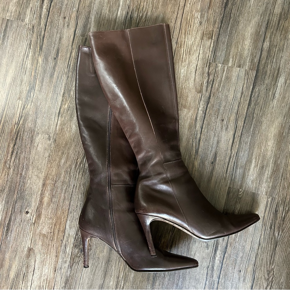 Coach leather boots